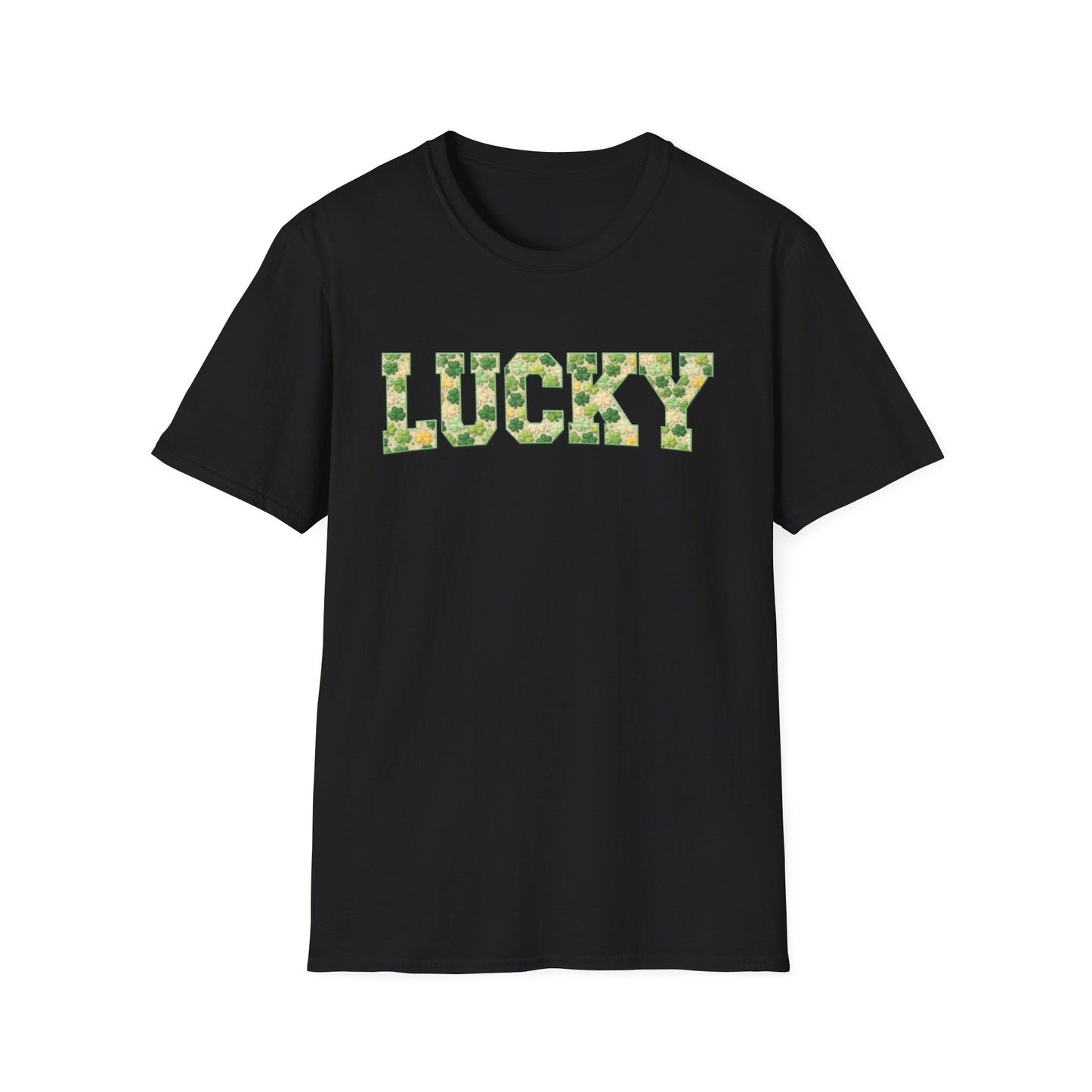 Lucky Shamrock Appliqué-Style T-Shirt – St. Patrick’s Day Unisex Tee