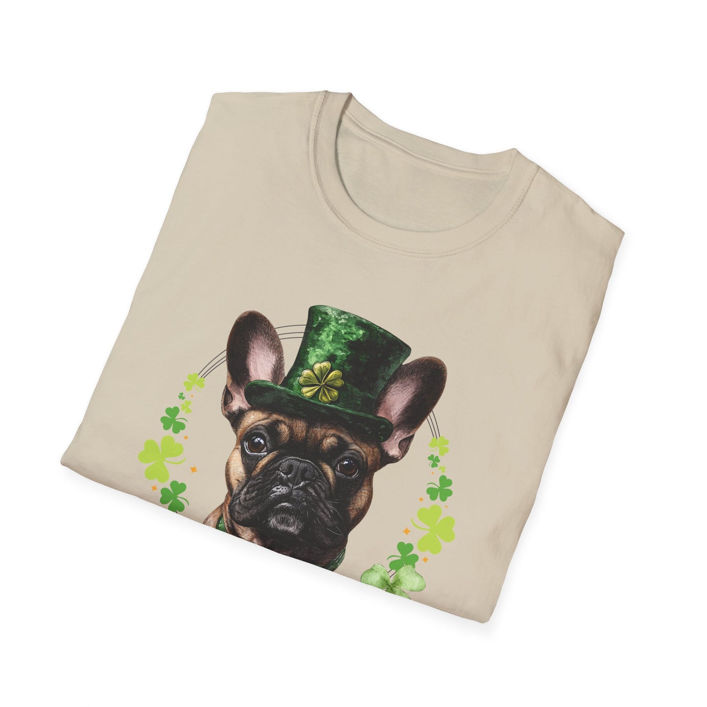 frenchie st. patrick's day tee