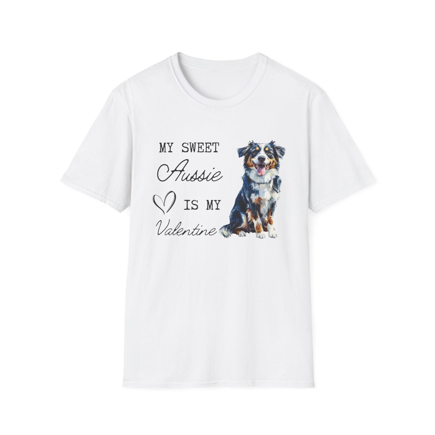 Australian Shepherd - My Aussie is My Valentine - T-shirt