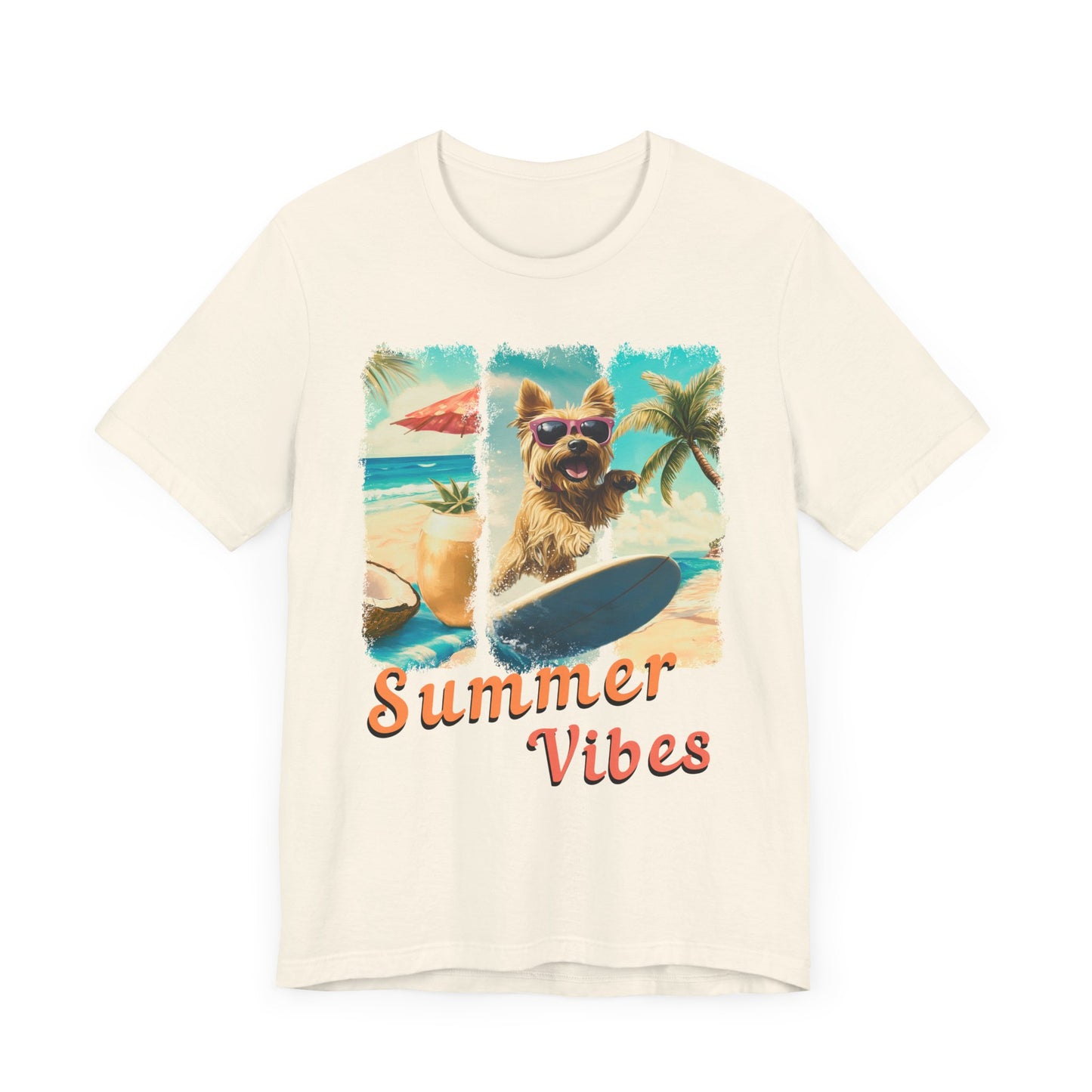 Summer Vibes - Surf Squad - Yorkie T-Shirt