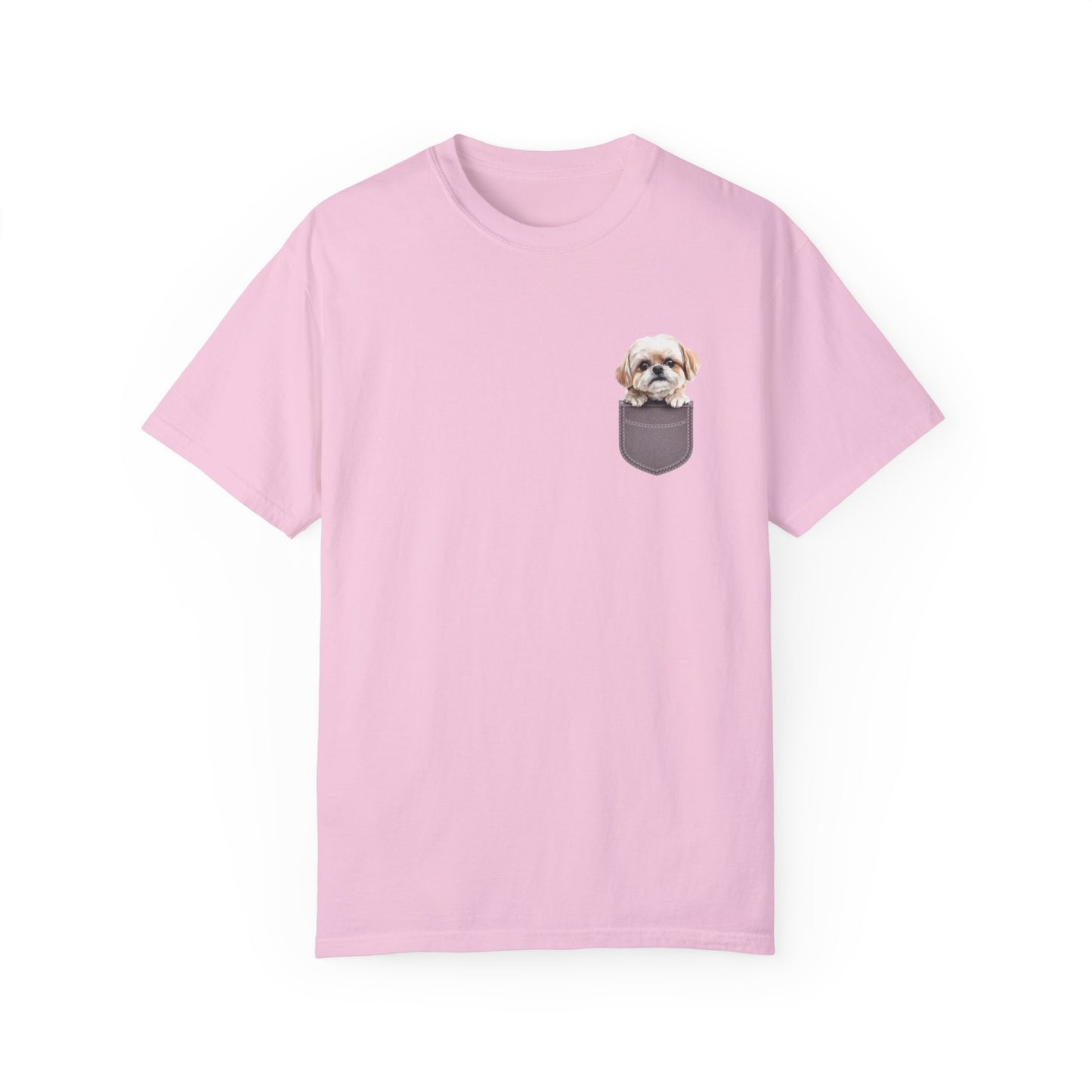 Maltese Puppy In A Pocket - Unisex Garment-Dyed T-shirt