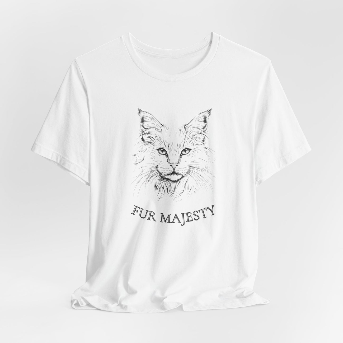 Fur Majesty Unisex Jersey T-Shirt – For the Cat Royalty Lovers