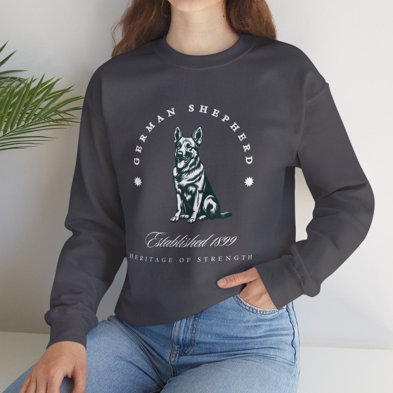 German Shepherd Retro-Style Sweatshirt