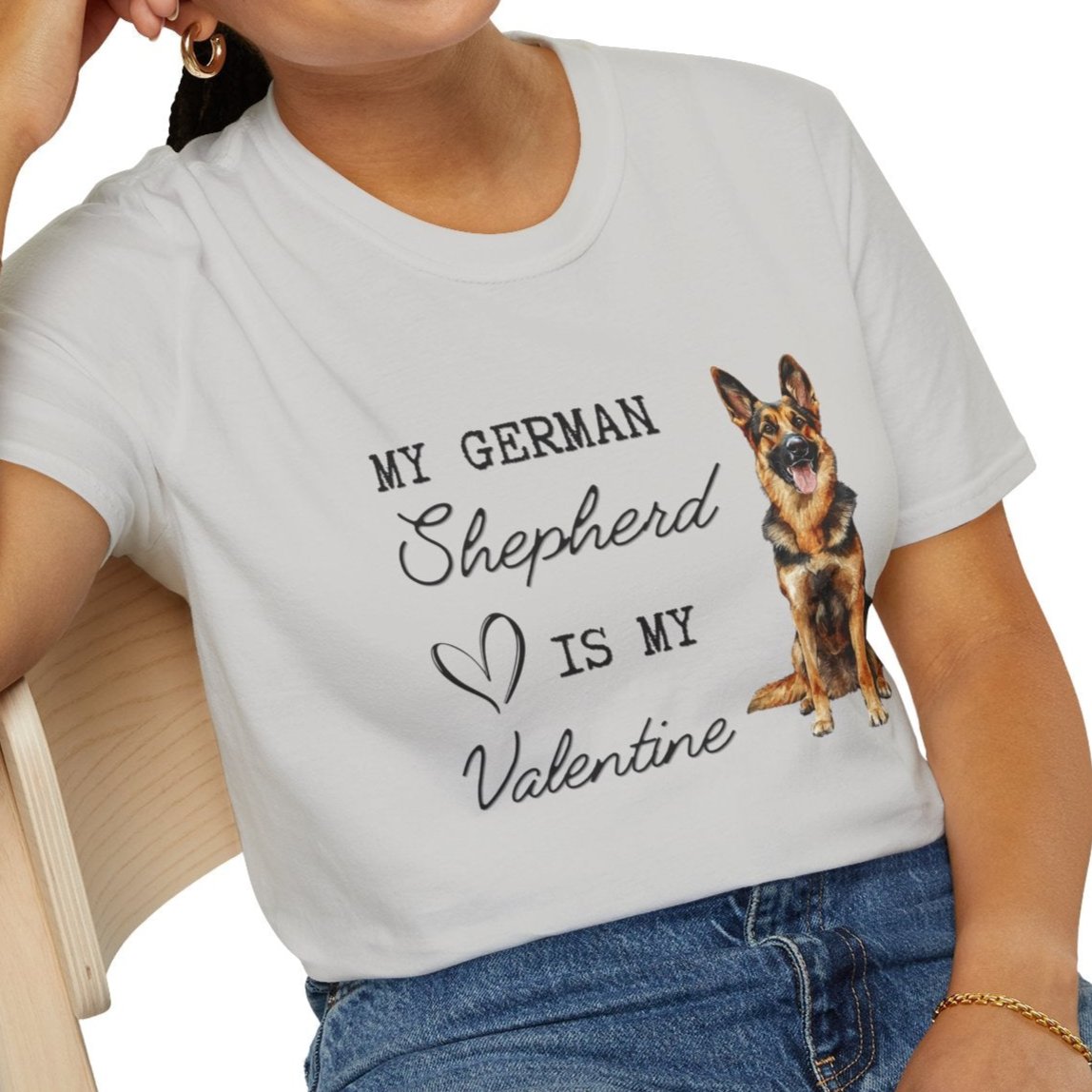 German Shepherd - My German Shepherd is My Valentine - T-shirt