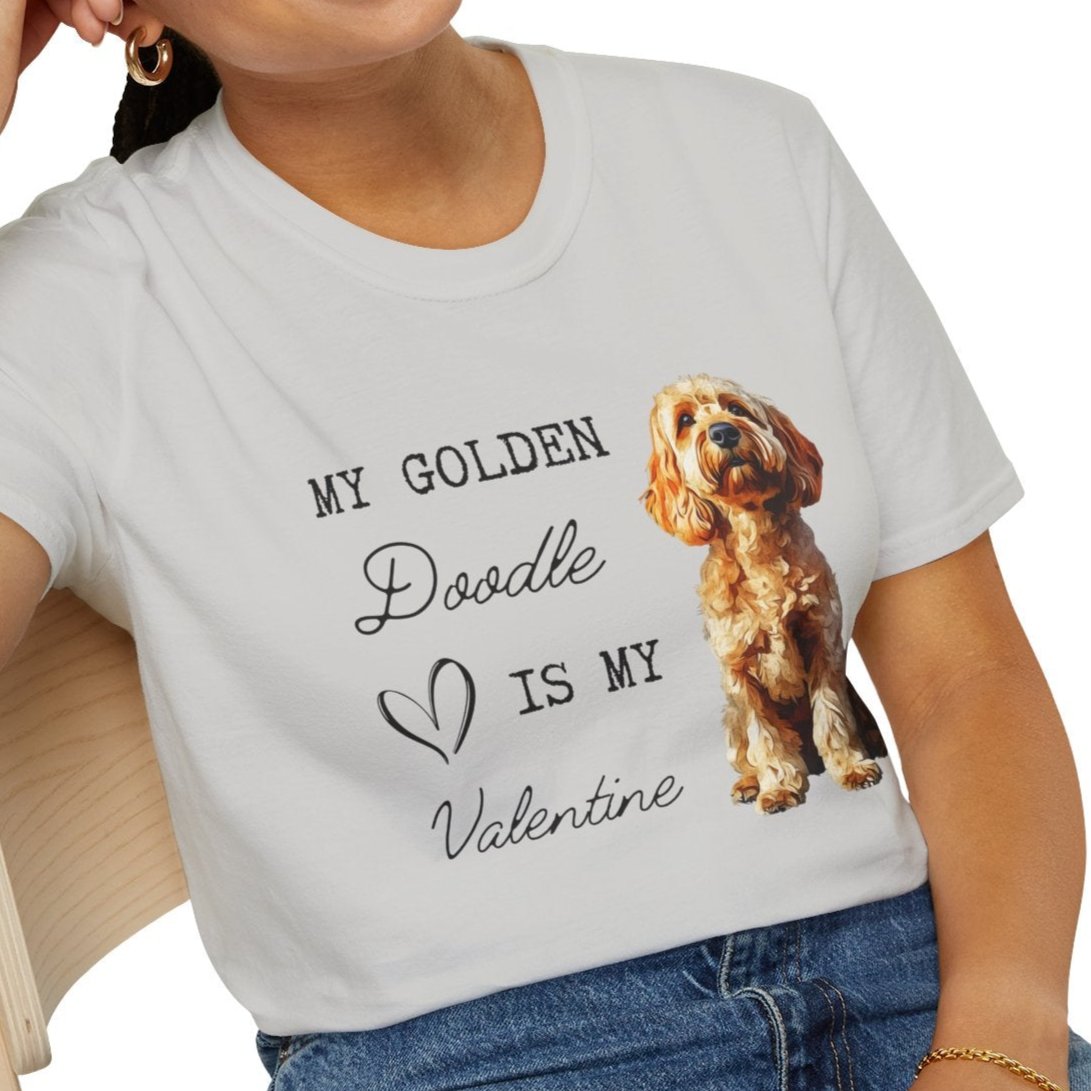 Golden Doodle Valentine's Day T-shirt