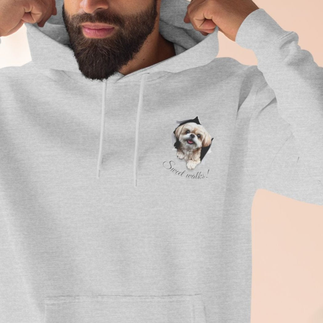 Sweet Walks Maltese Puppy Fleece Hoodie