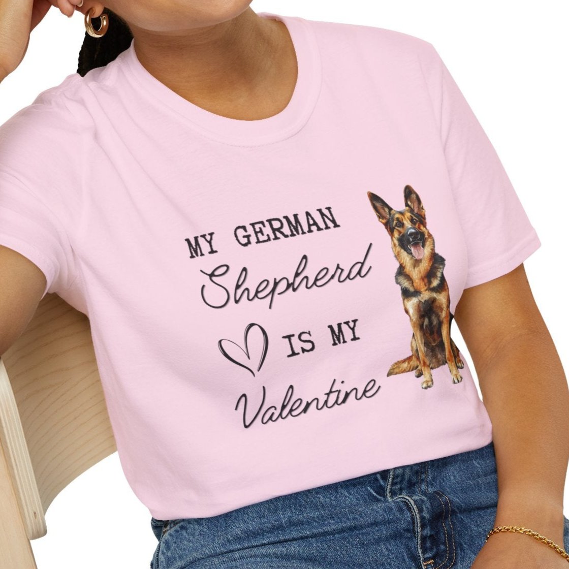 German Shepherd - My German Shepherd is My Valentine - T-shirt