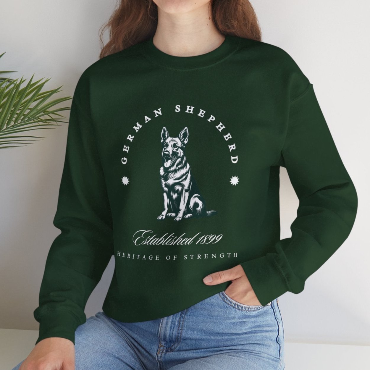 German Shepherd Retro-Style Sweatshirt