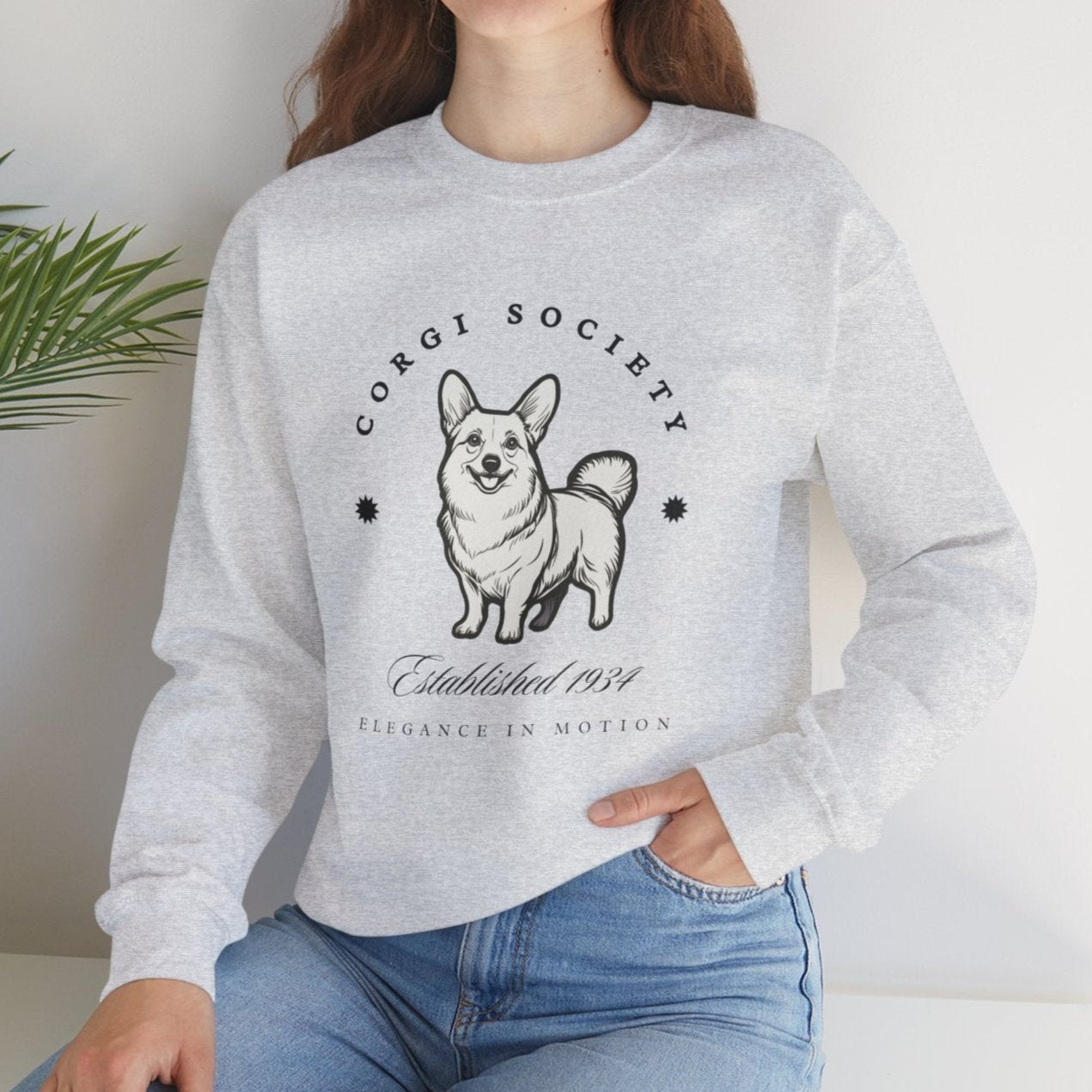 Corgi Society Retro-Style Sweatshirt