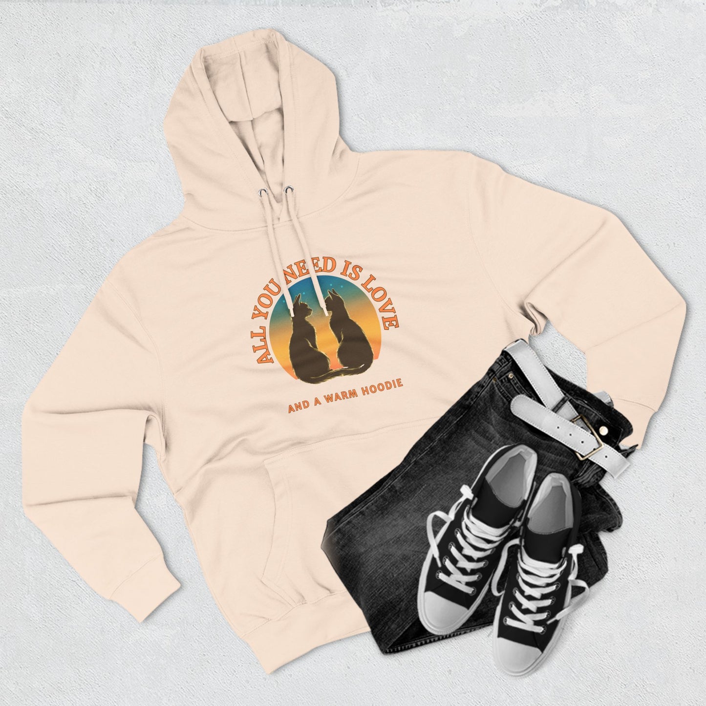 All You Need is Love And A Hoodie - Fleece Hoodie