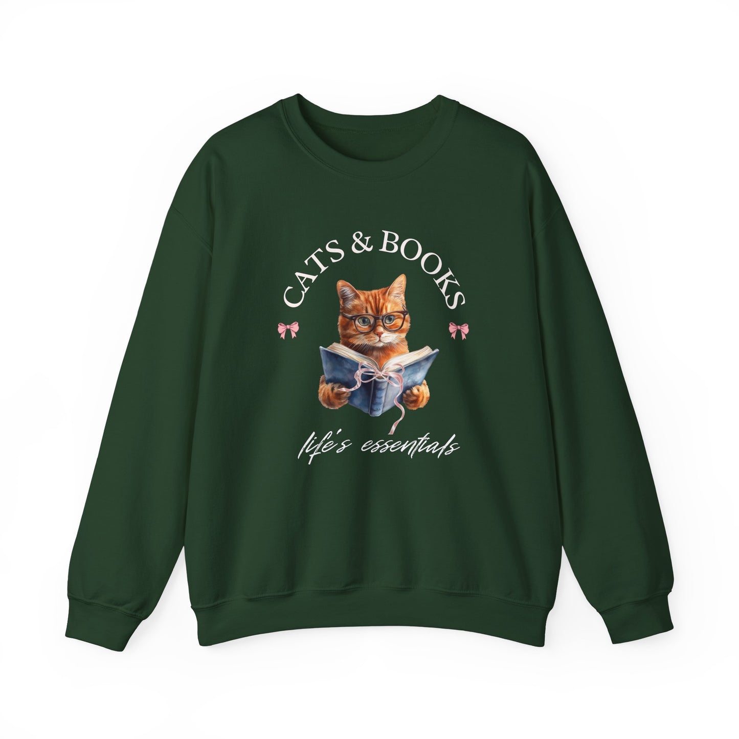 Cats And Books Life's Essentials Sweatshirt