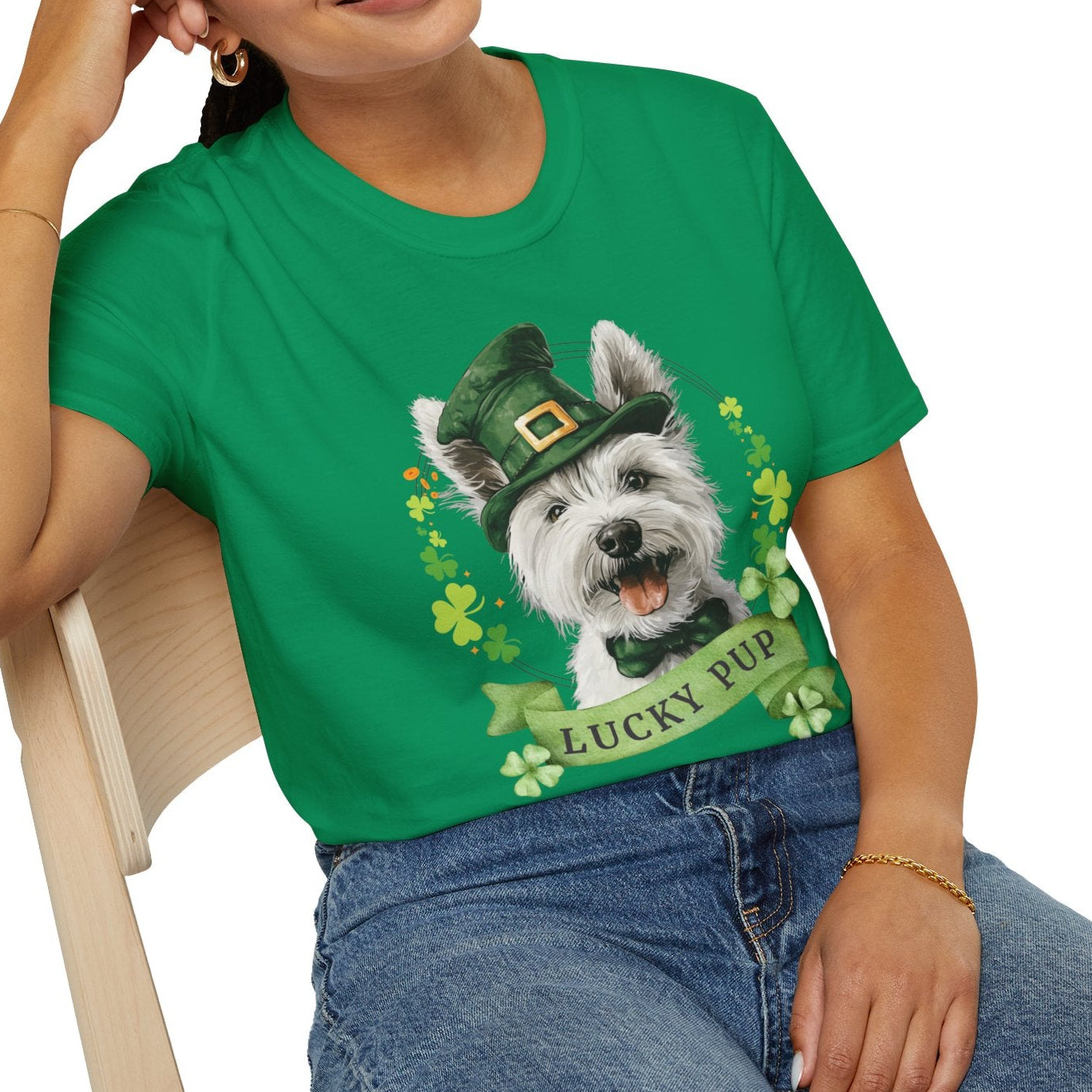 westie dog lover st. patrick's day shirt