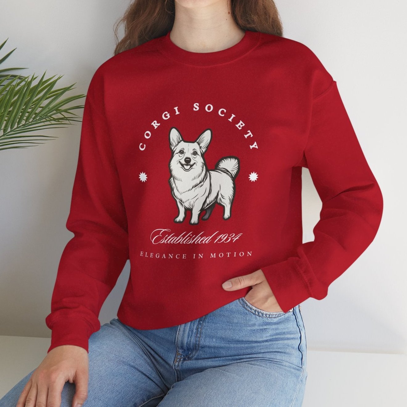 Corgi Society Retro-Style Sweatshirt