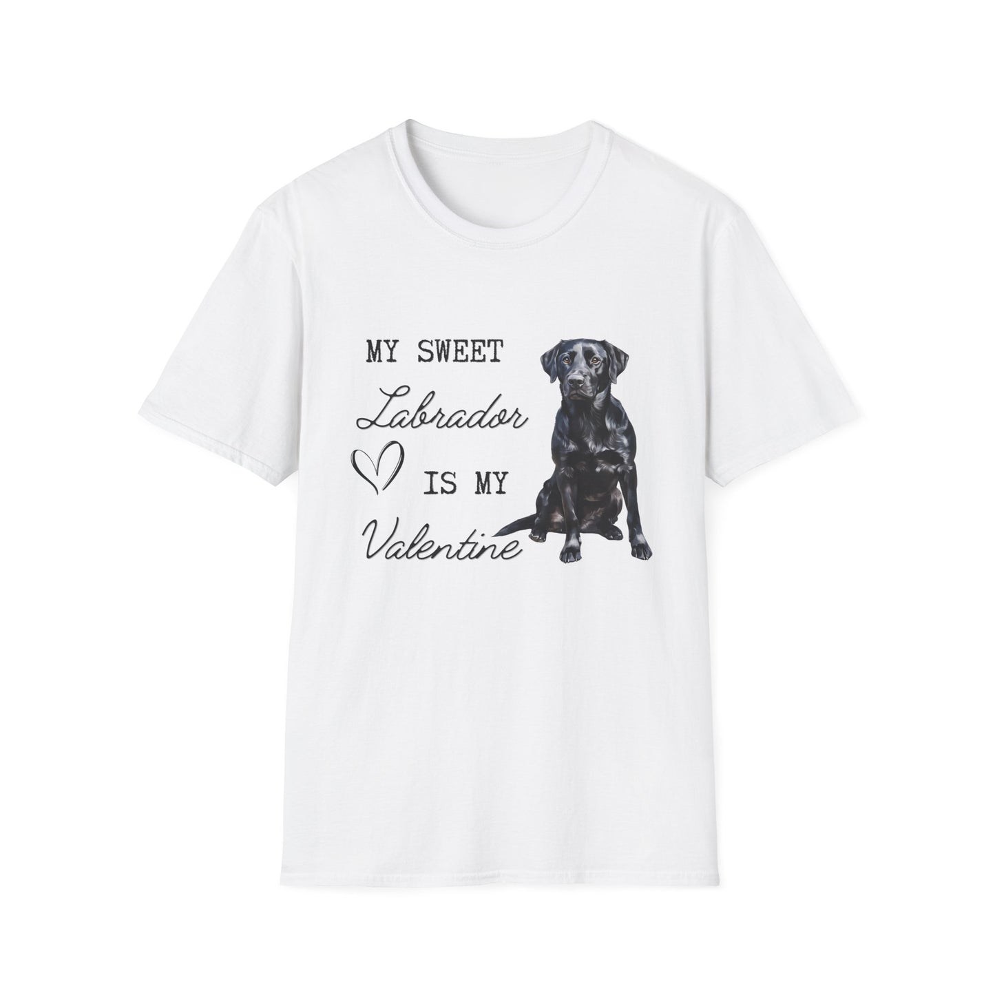 Labrador Retriever (Black) - My Sweet Labrador is My Valentine - T-shirt