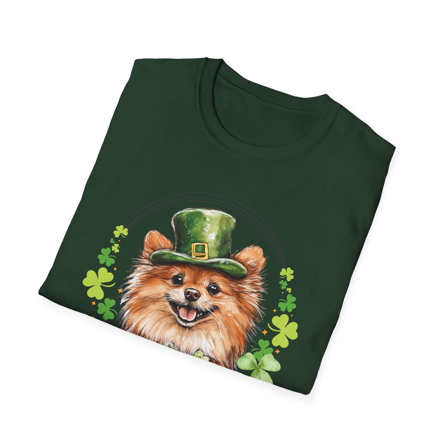 pomeranian lover st. patrick's day t-shirt