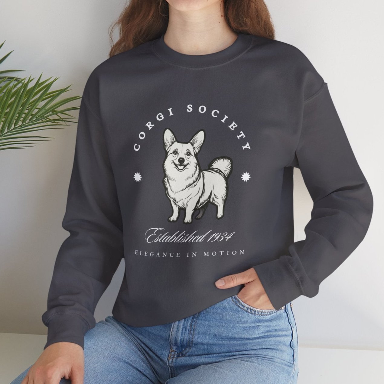 Corgi Society Retro-Style Sweatshirt