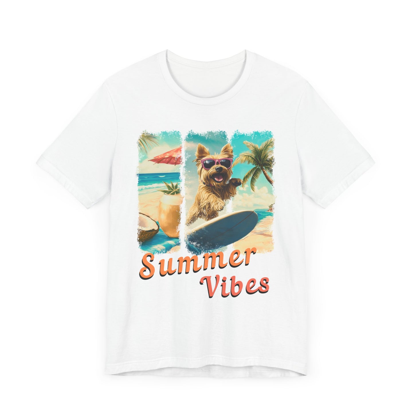 Summer Vibes - Surf Squad - Yorkie T-Shirt