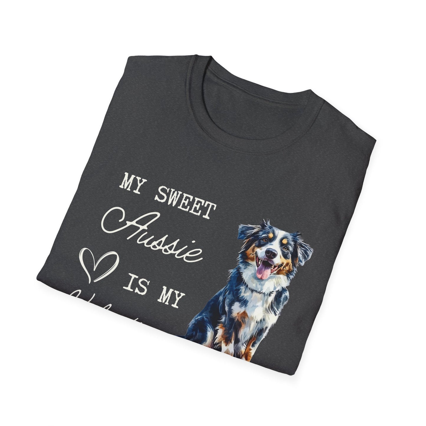 Australian Shepherd - My Aussie is My Valentine - T-shirt