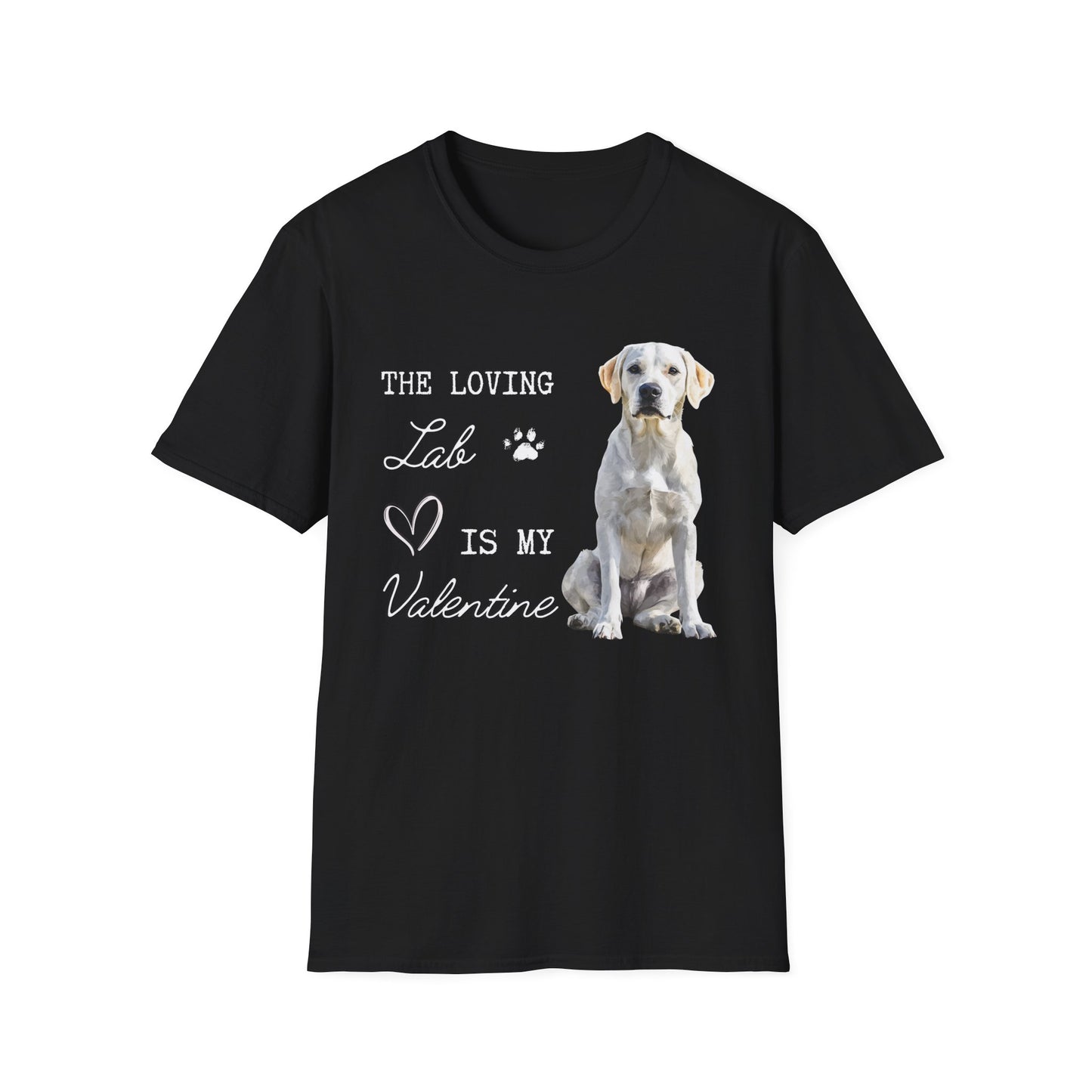 Labrador Retriever (Yellow) - The Loving Labrador is My Valentine - T-shirt