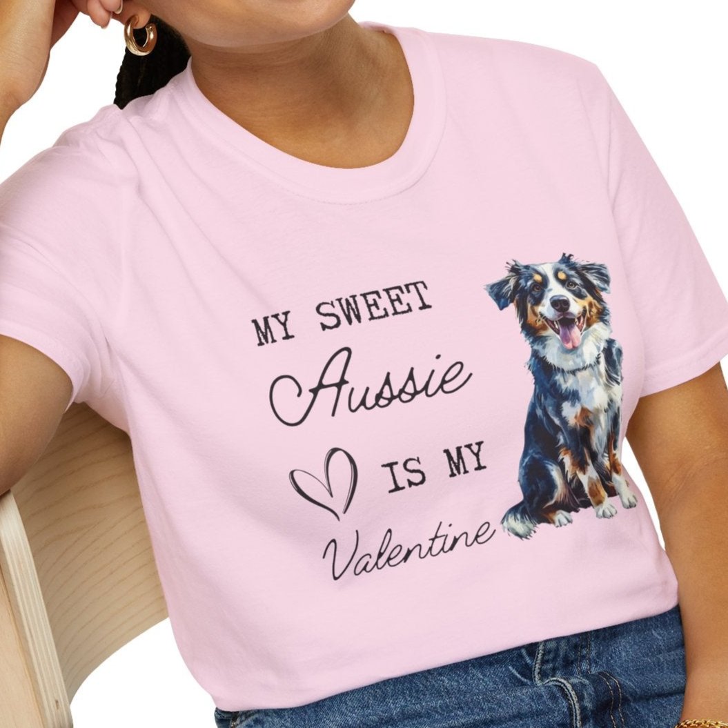 Australian Shepherd - My Aussie is My Valentine - T-shirt