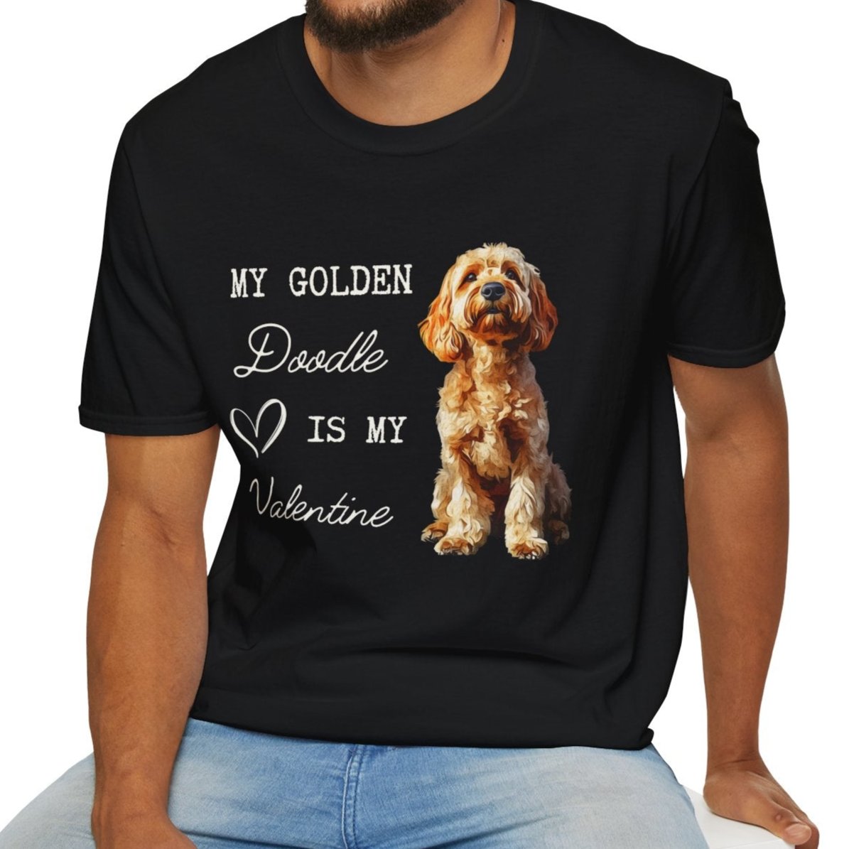 Golden Doodle Valentine's Day T-shirt