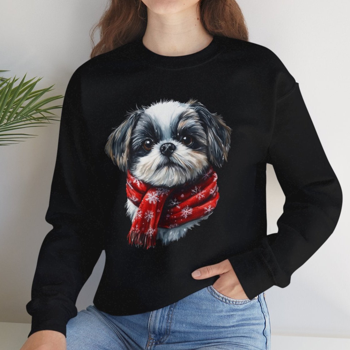 Festive Shih Tzu Christmas Sweater