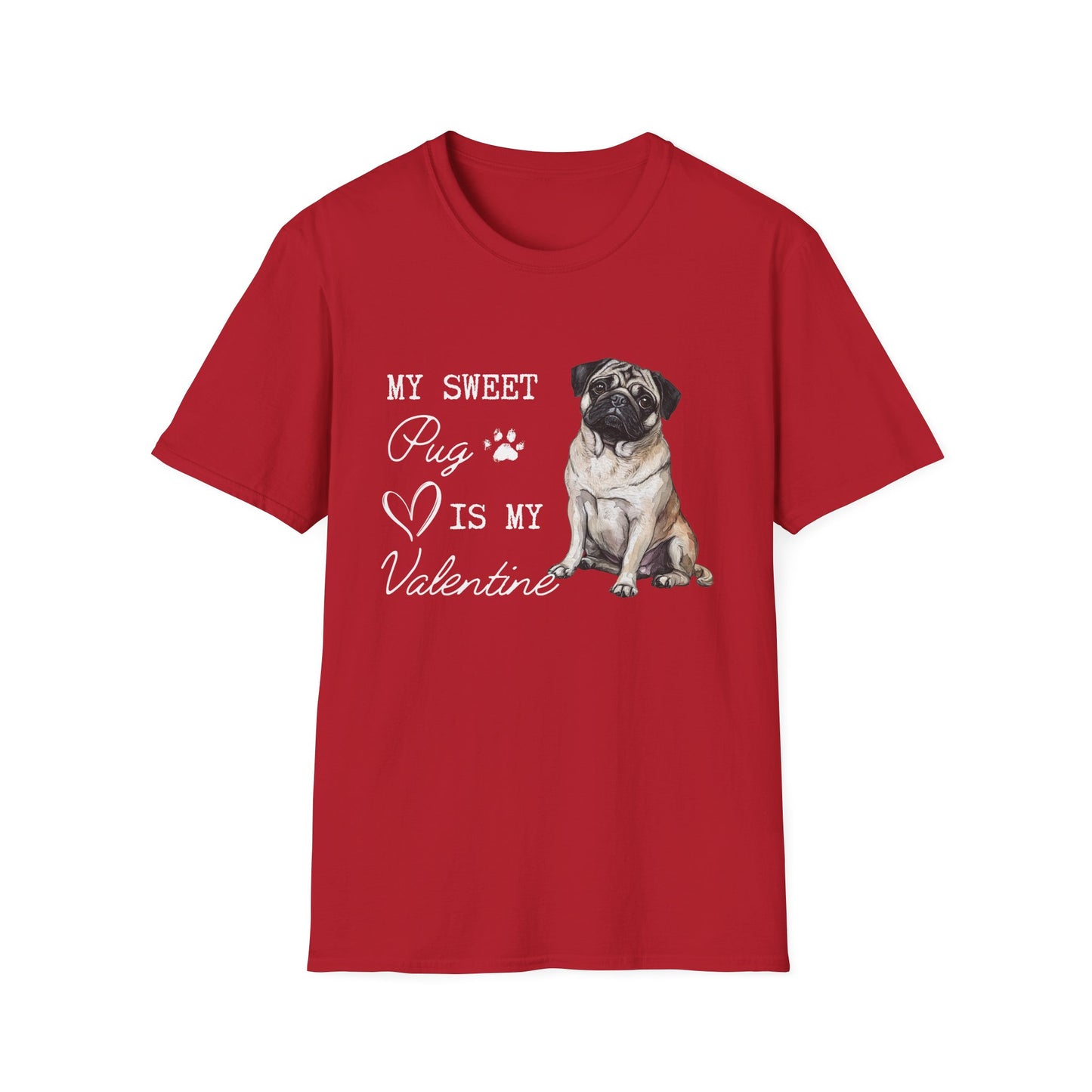 Pug - Pug Valentine's T-shirt For Dog Lovers