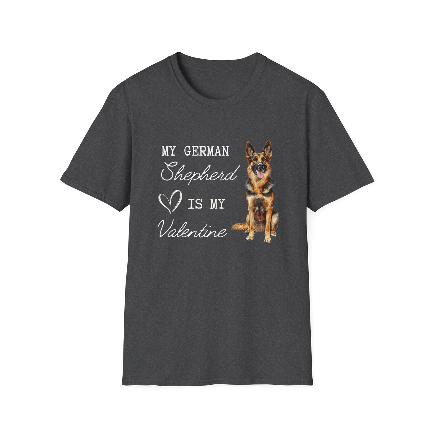 German Shepherd - My German Shepherd is My Valentine - T-shirt