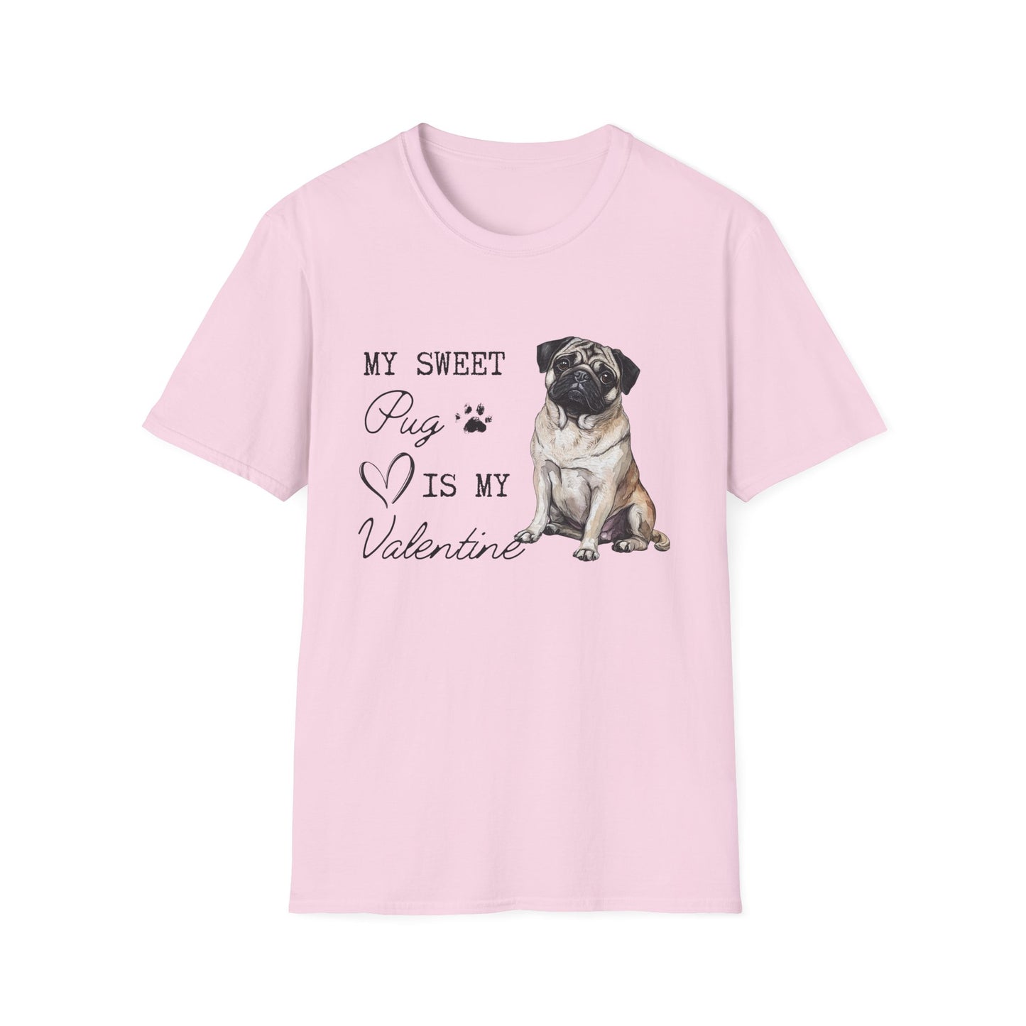 Pug - Pug Valentine's T-shirt For Dog Lovers