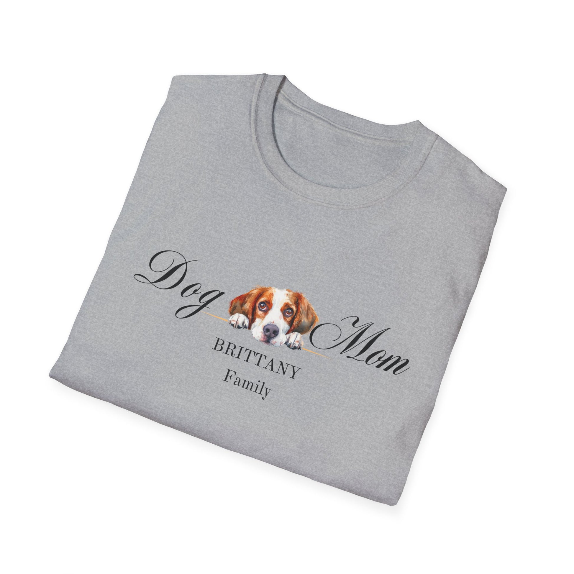 brittany dog mom t-shirt, brittany spaniel shirt for women