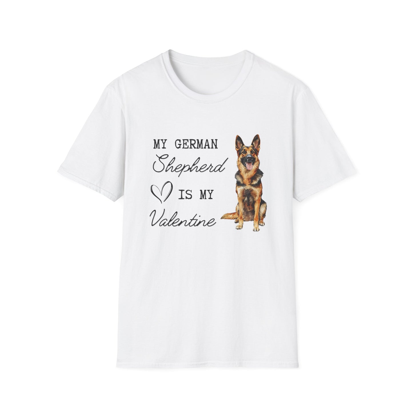 German Shepherd - My German Shepherd is My Valentine - T-shirt