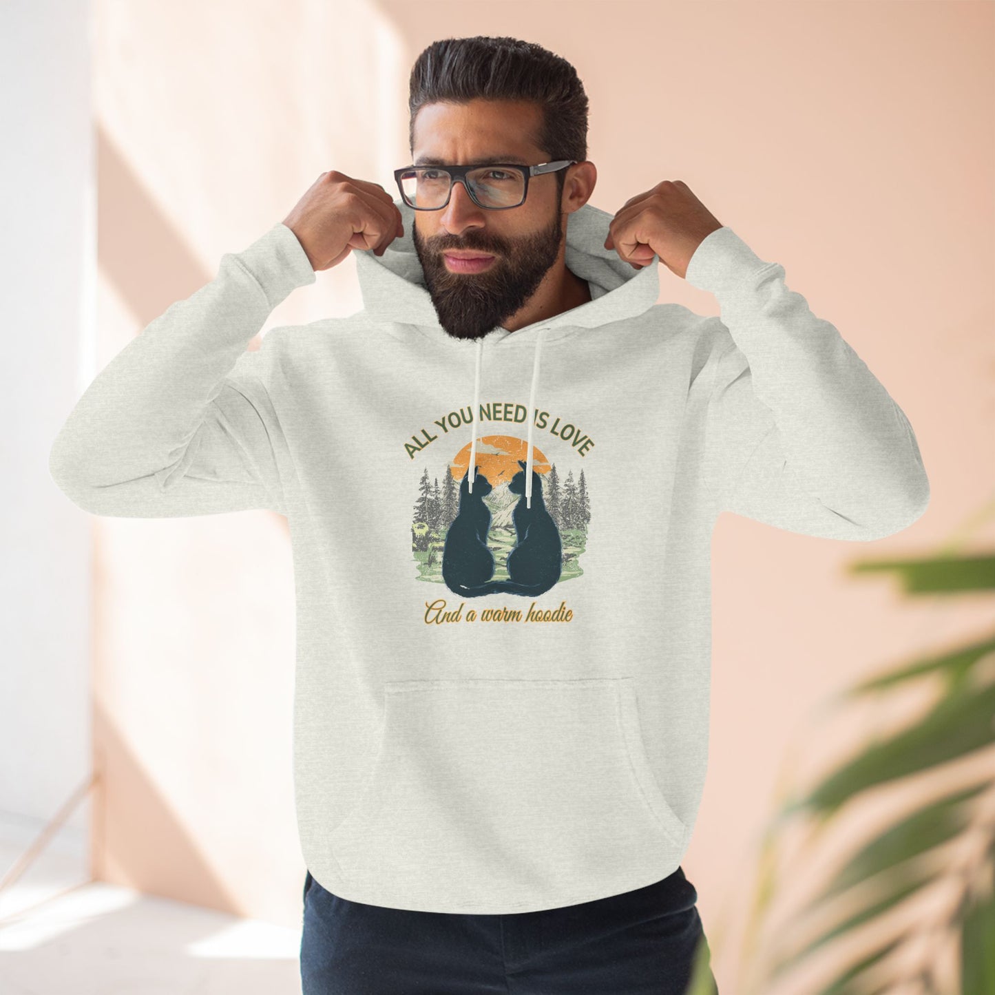 All You Need is Love And A Warm Hoodie - Fleece Hoodie