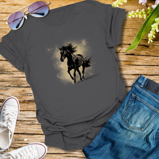 "Horse in the Sand" Unisex Cotton Tee