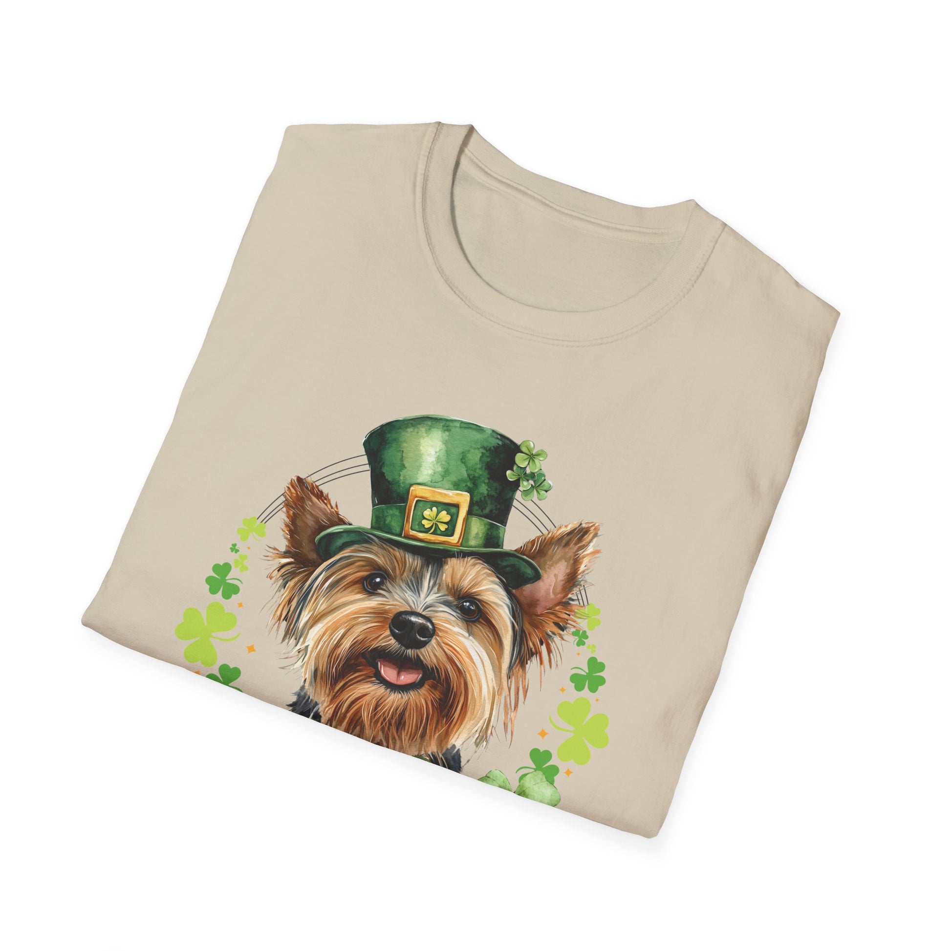 yorkie st. patrick's day t-shirt