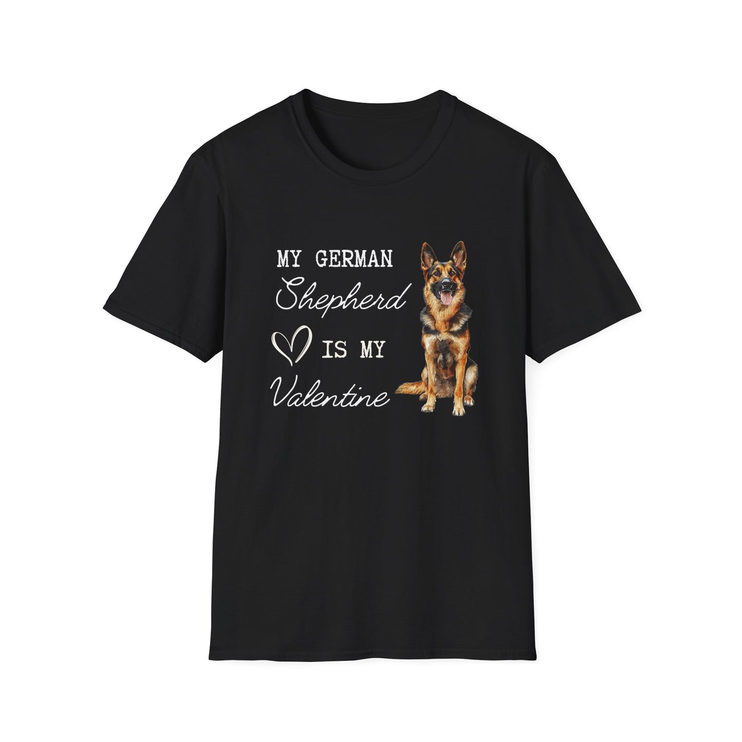 German Shepherd - My German Shepherd is My Valentine - T-shirt