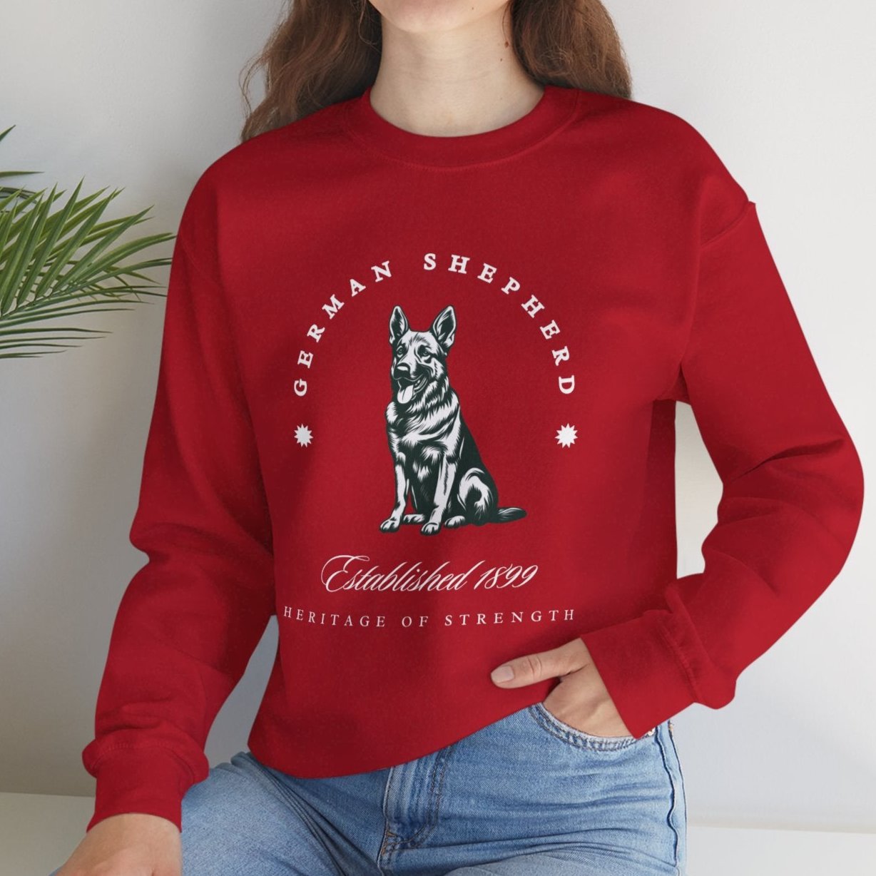 German Shepherd Retro-Style Sweatshirt