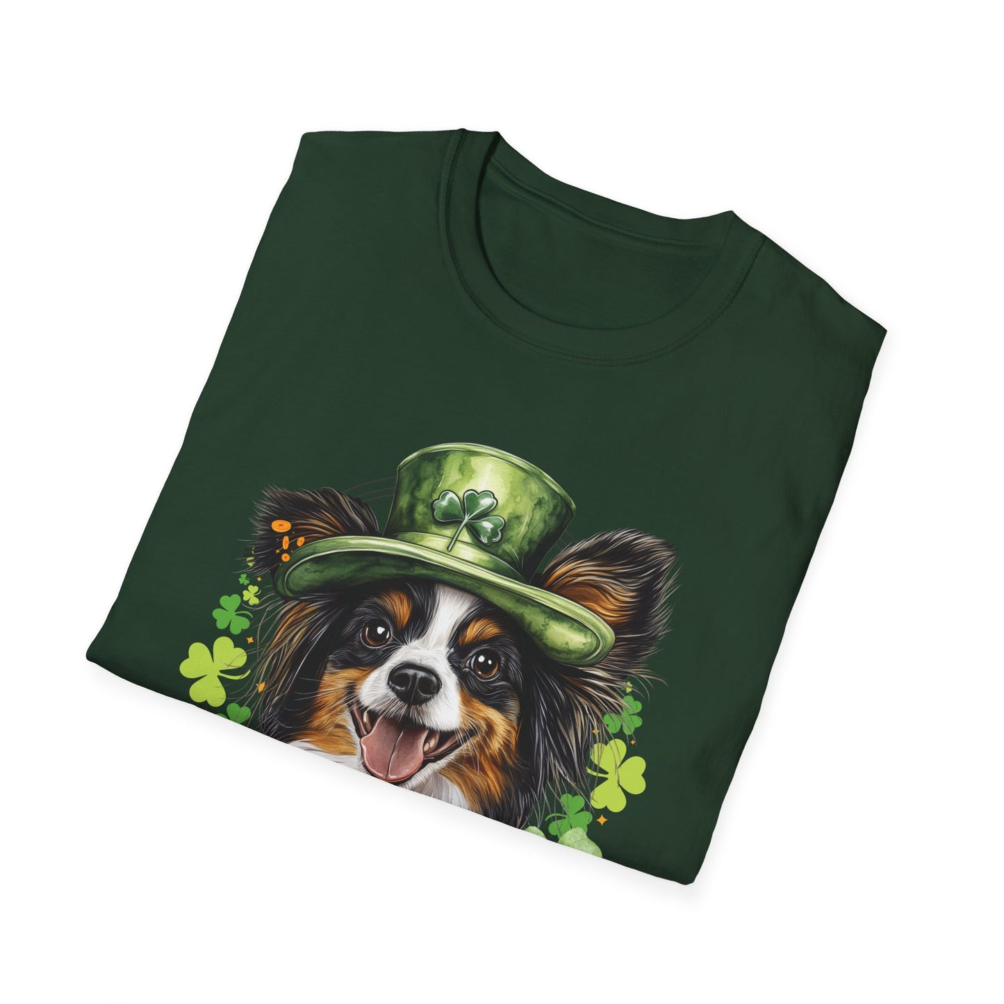 papillon dog lover st. patrick's day t-shirt