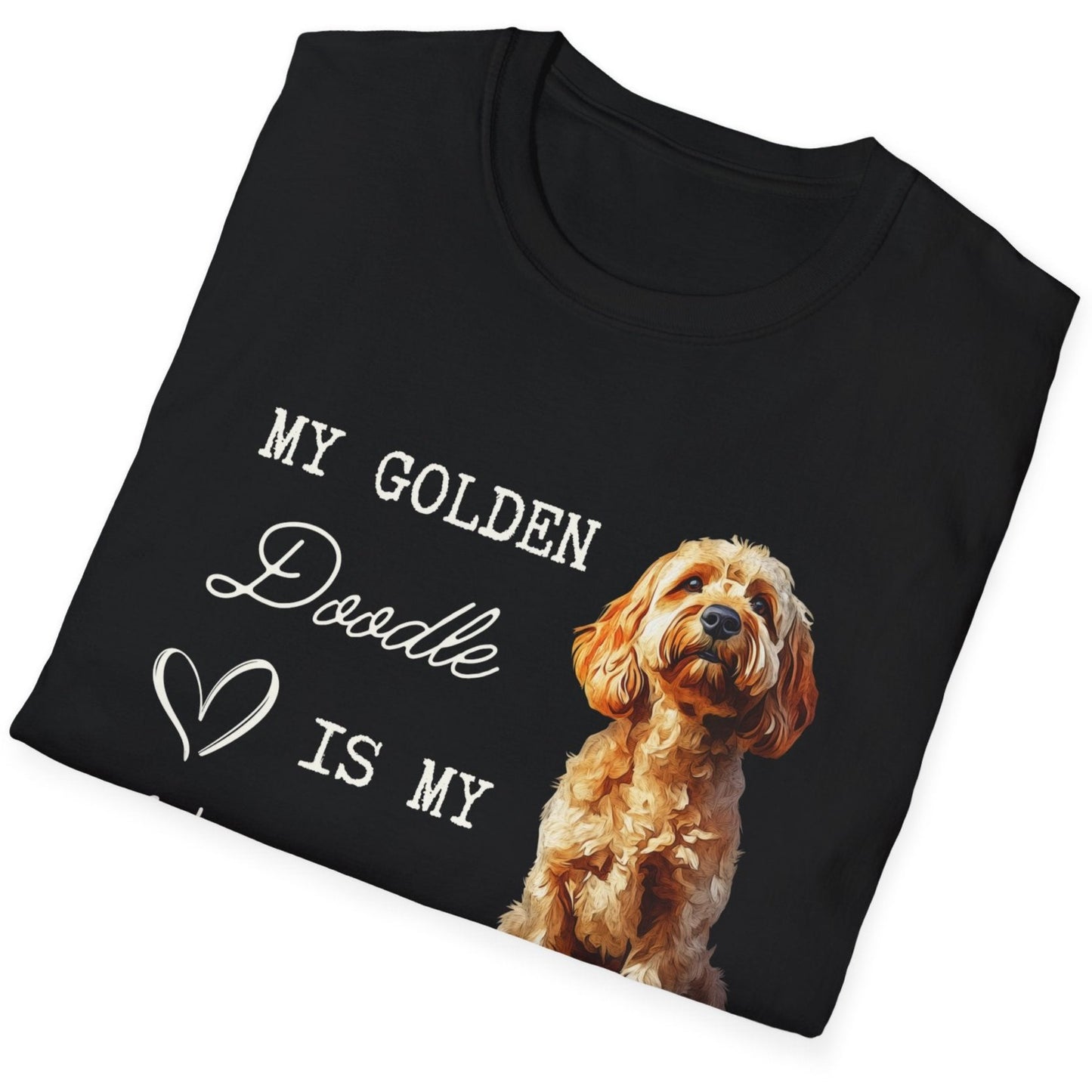 Golden Doodle Valentine's Day T-shirt