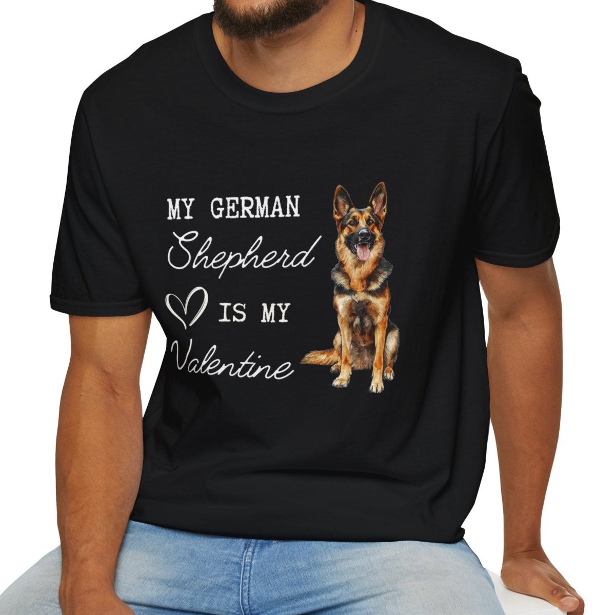 German Shepherd - My German Shepherd is My Valentine - T-shirt