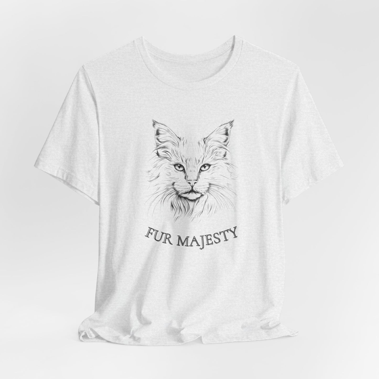 Fur Majesty Unisex Jersey T-Shirt – For the Cat Royalty Lovers