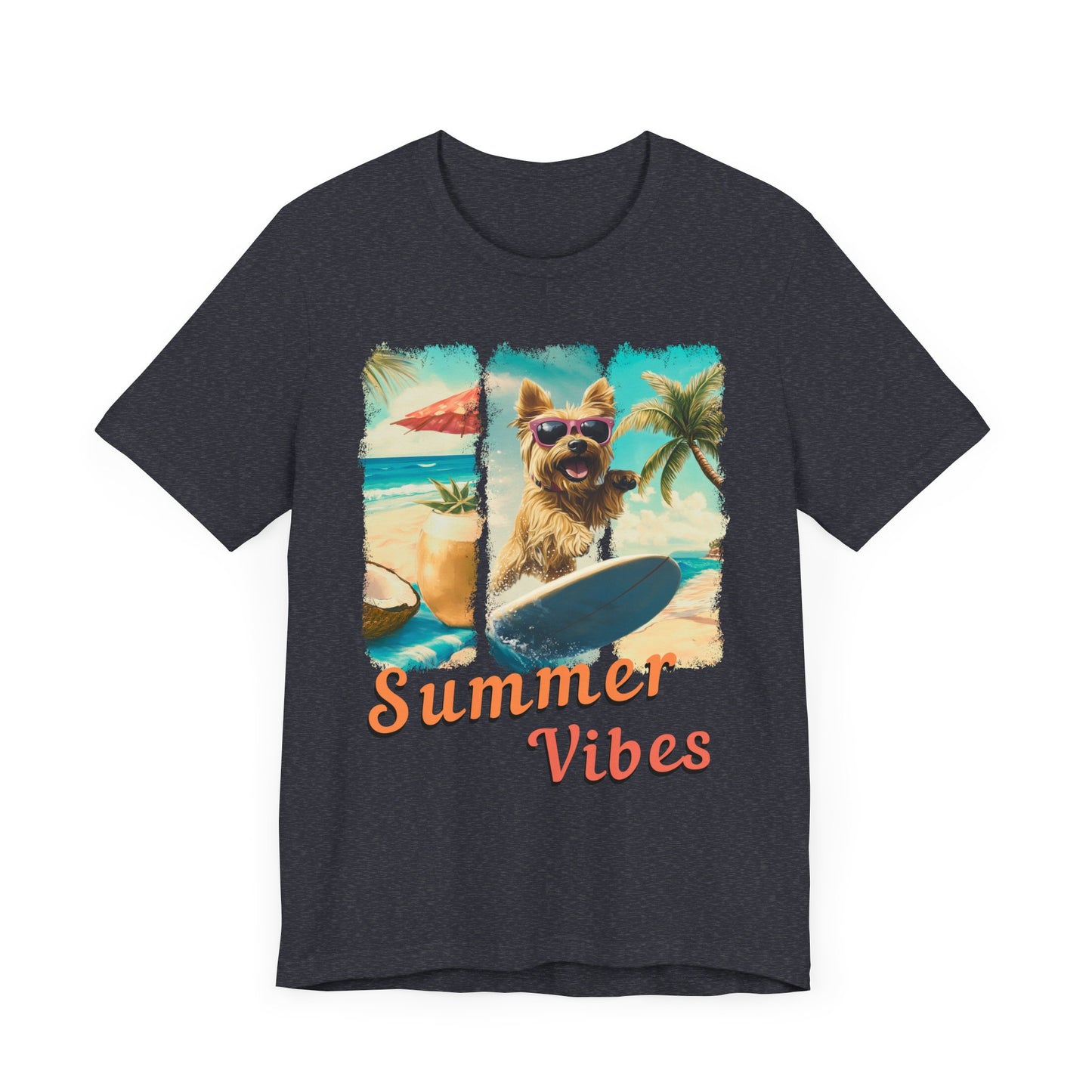 Summer Vibes - Surf Squad - Yorkie T-Shirt