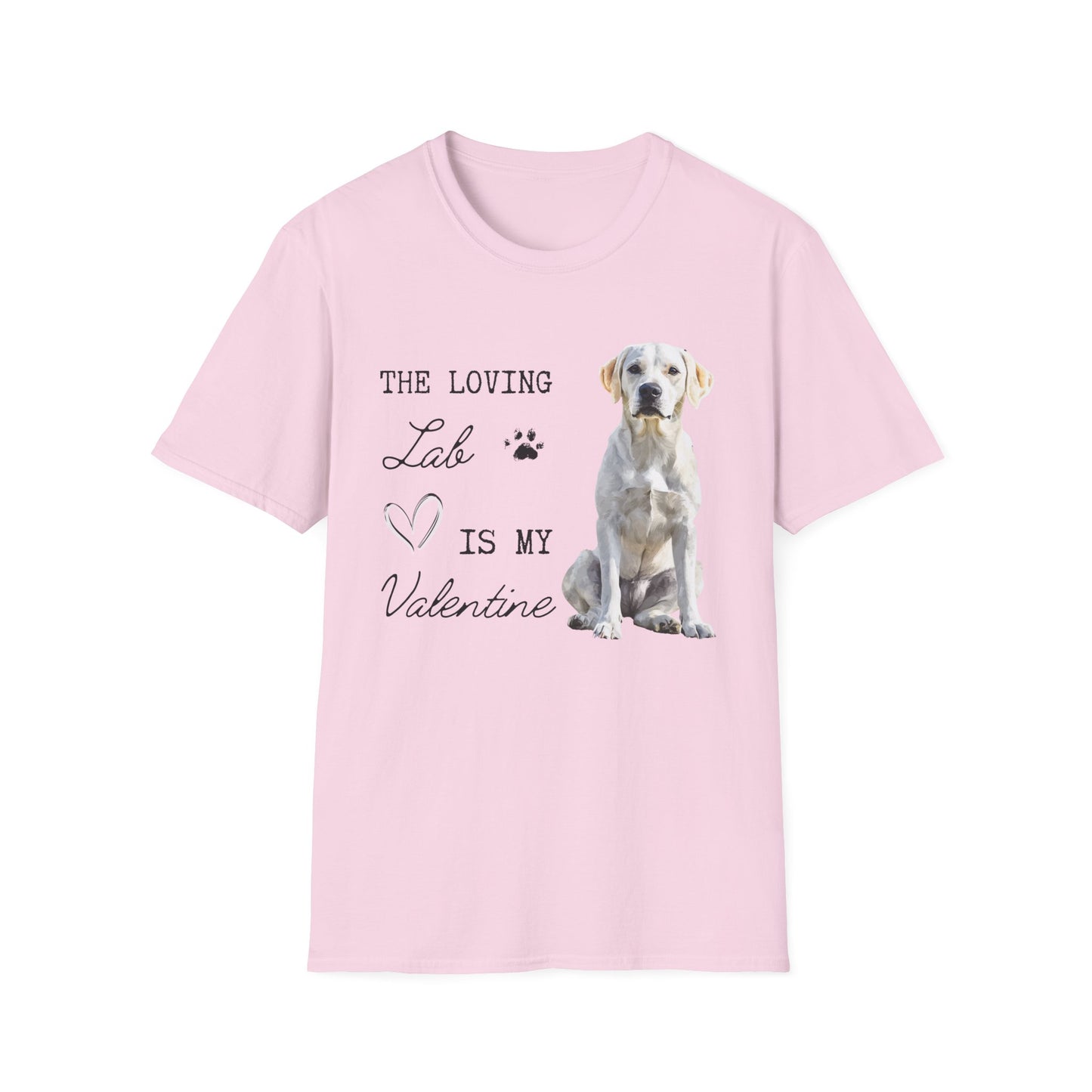 Labrador Retriever (Yellow) - The Loving Labrador is My Valentine - T-shirt