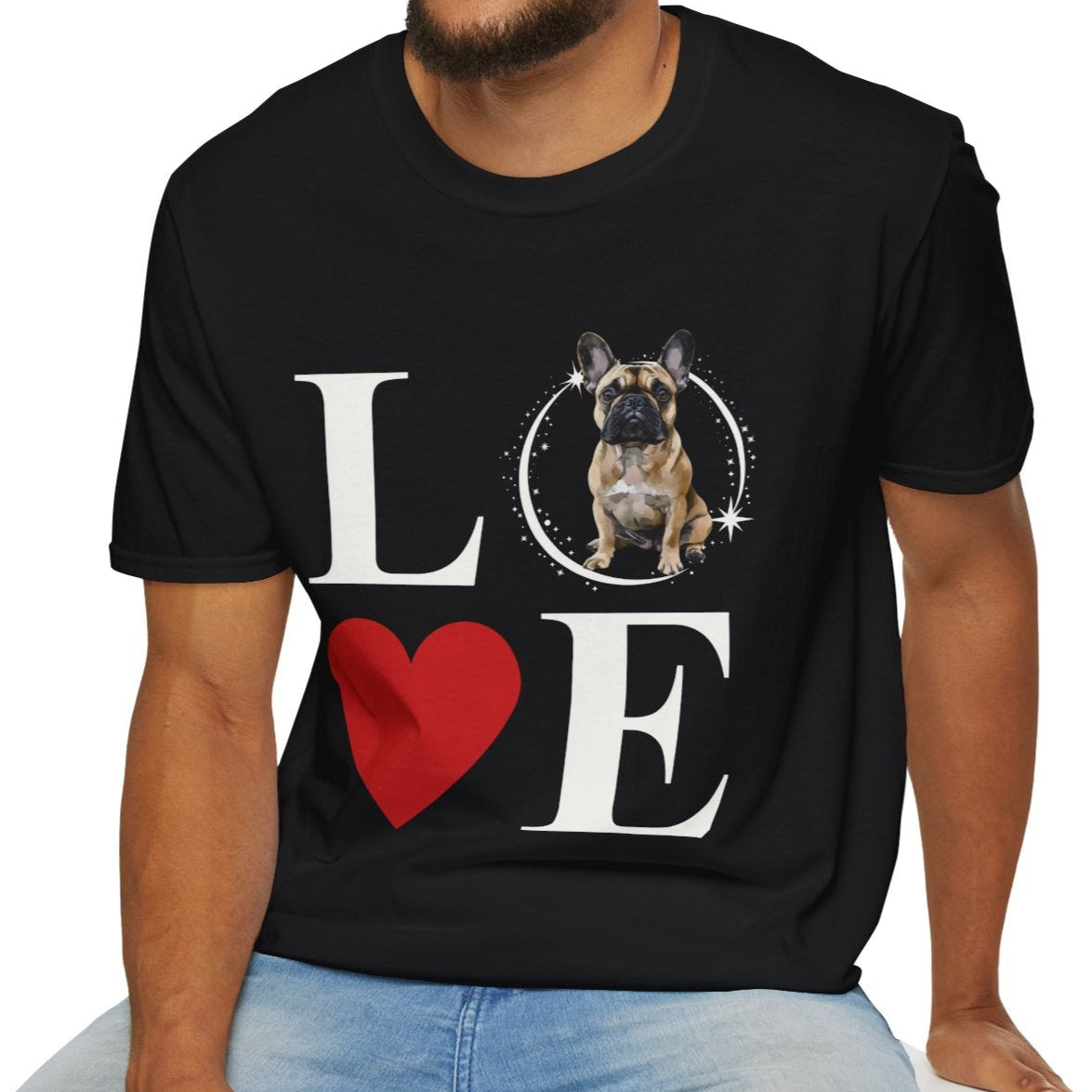 French Bulldog (Fawn) - Frenchie Love - T-shirt