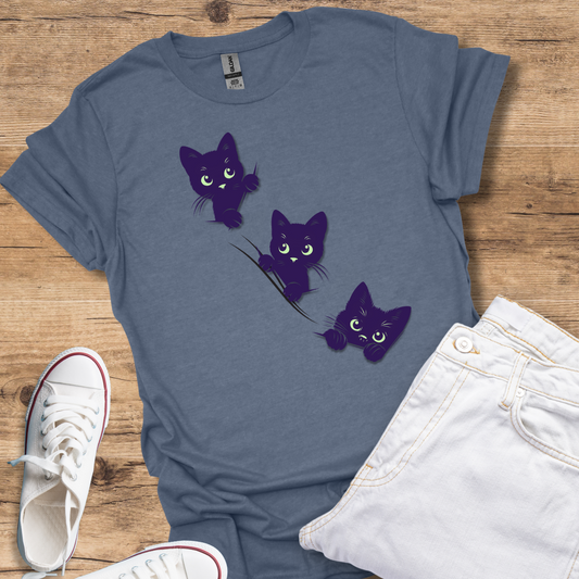 "Peeking Cats" Unisex Softstyle T-Shirt