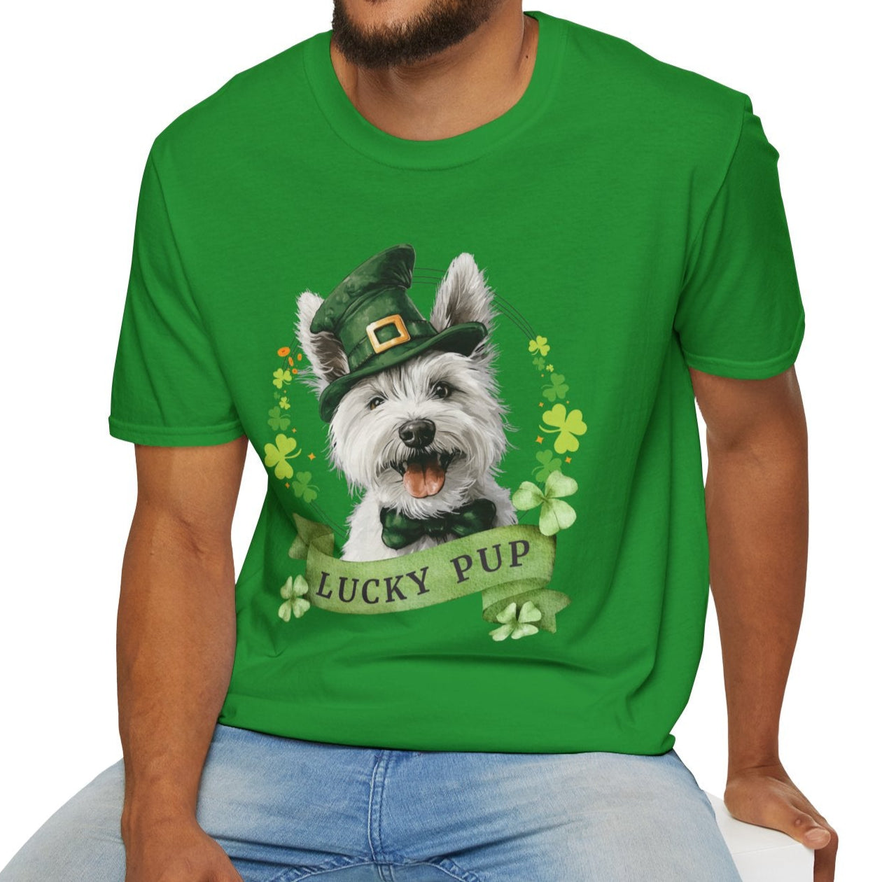 westie dog lover st. patrick's day shirt