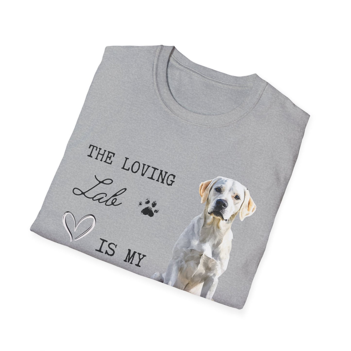 Labrador Retriever (Yellow) - The Loving Labrador is My Valentine - T-shirt