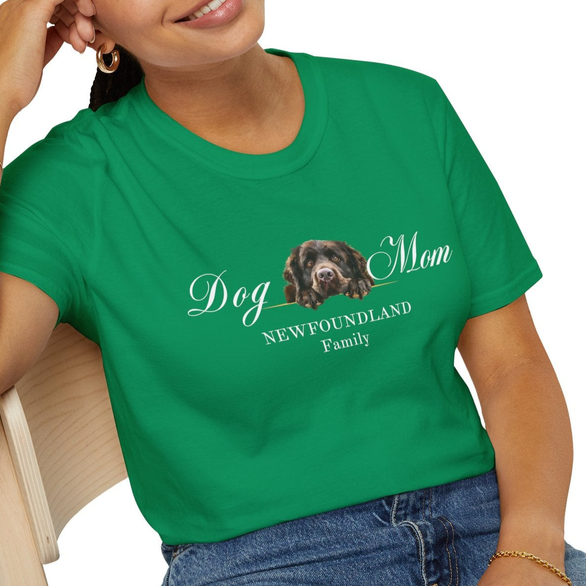 newfoundland mom t-shirt, st. patrick's day gift for dog mom