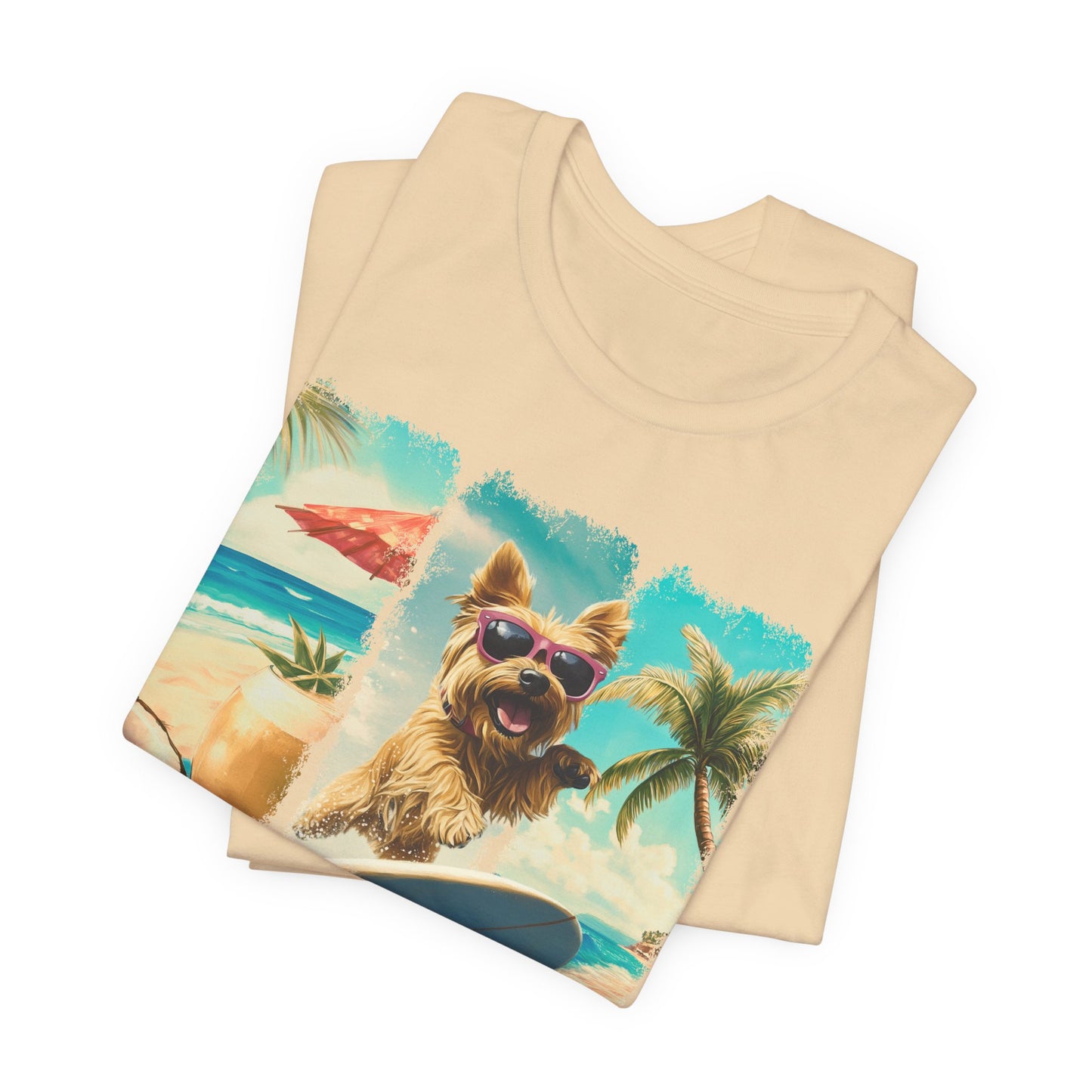 Summer Vibes - Surf Squad - Yorkie T-Shirt