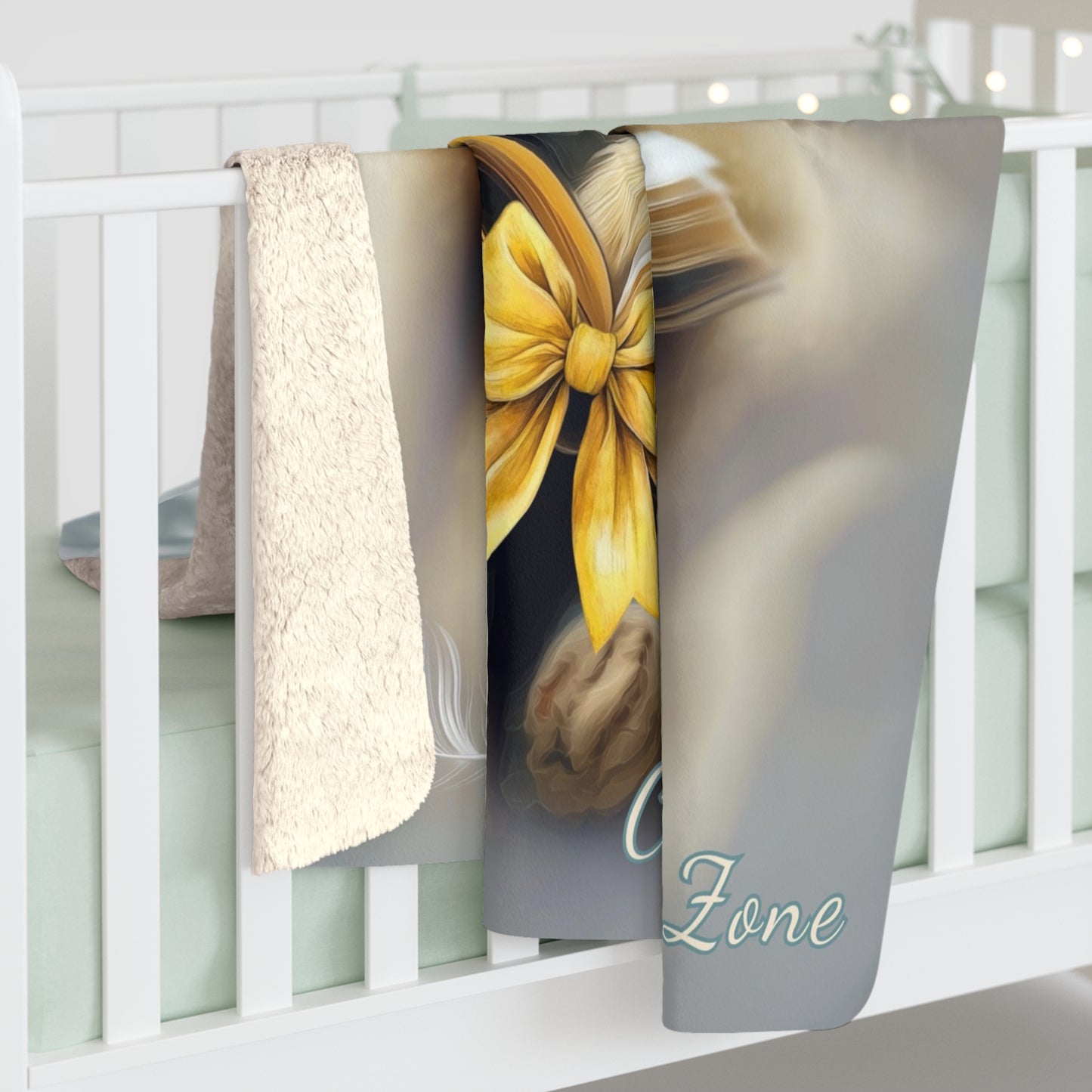 Cozy Cat Reading Sherpa Blanket — "Comfort Zone" Plush Throw