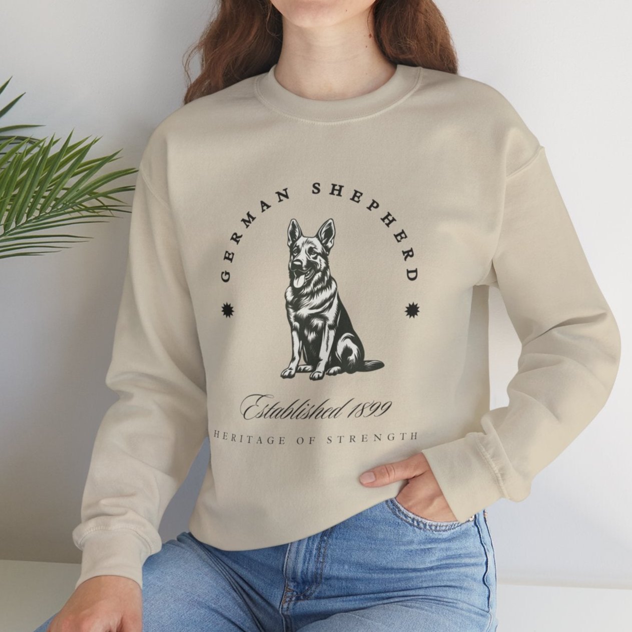 German Shepherd Retro-Style Sweatshirt